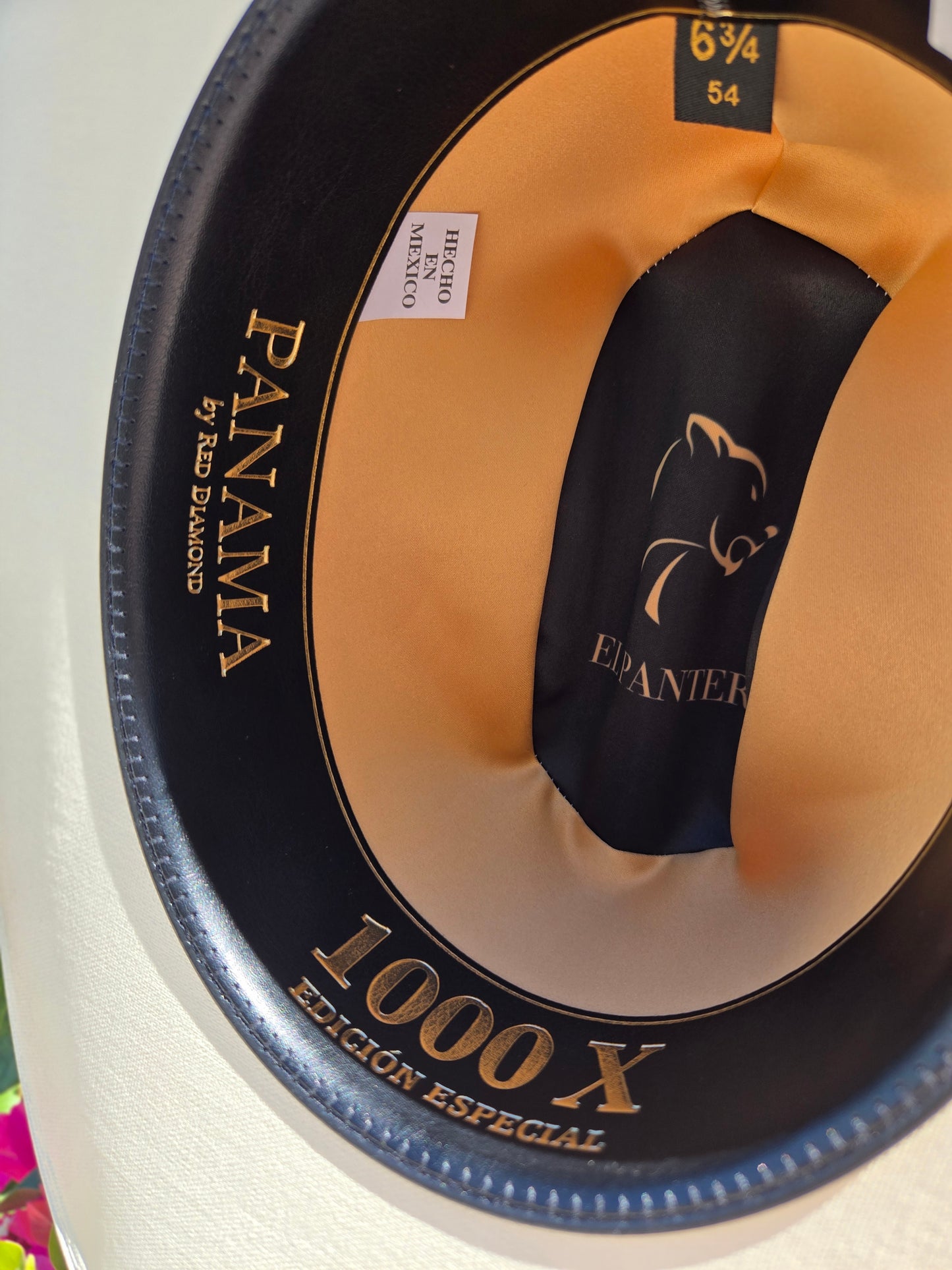 Panama 1000x Panter Sinaloa Palma Shantung Sombrero Straw Hat