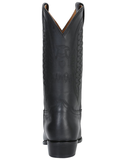 El General Mens Biker Boot - Waxy Black