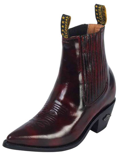 El General Mens Chamelon Ankle Boot - Wine 179