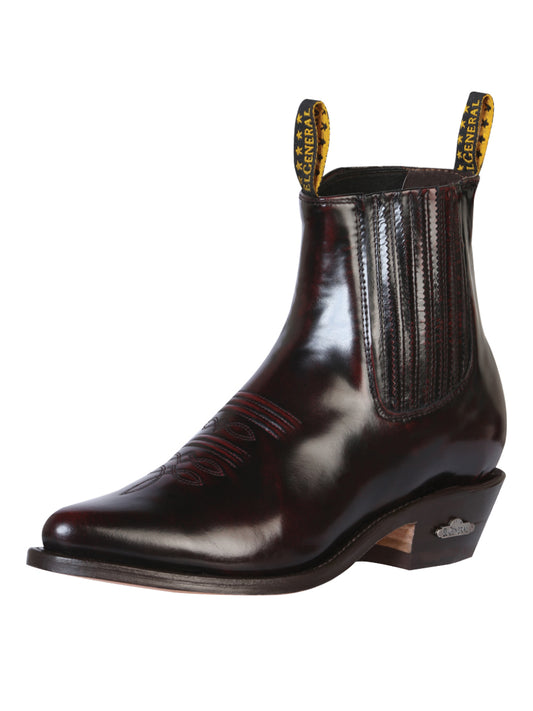 El General Mens Chamelon Ankle Boot - Wine 179