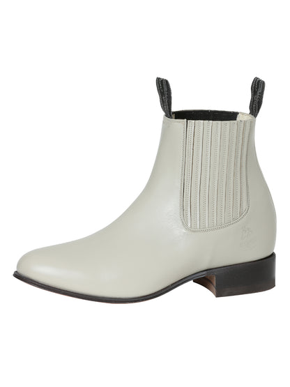 El Canelo Mens Charro Ankle Boot - Oyster