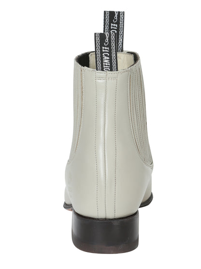 El Canelo Mens Charro Ankle Boot - Oyster