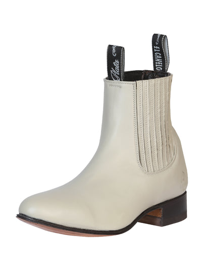 El Canelo Mens Charro Ankle Boot - Oyster