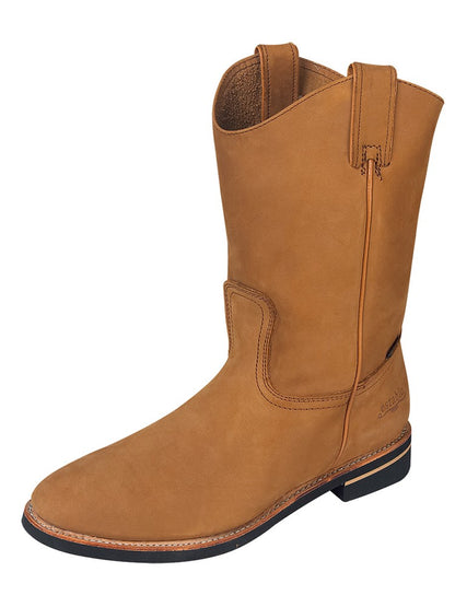 Establo Mens Work Boot Leather Nobuck - Cinnamon 303