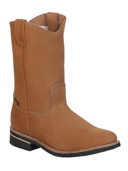 Establo Mens Work Boot Leather Nobuck - Cinnamon 303