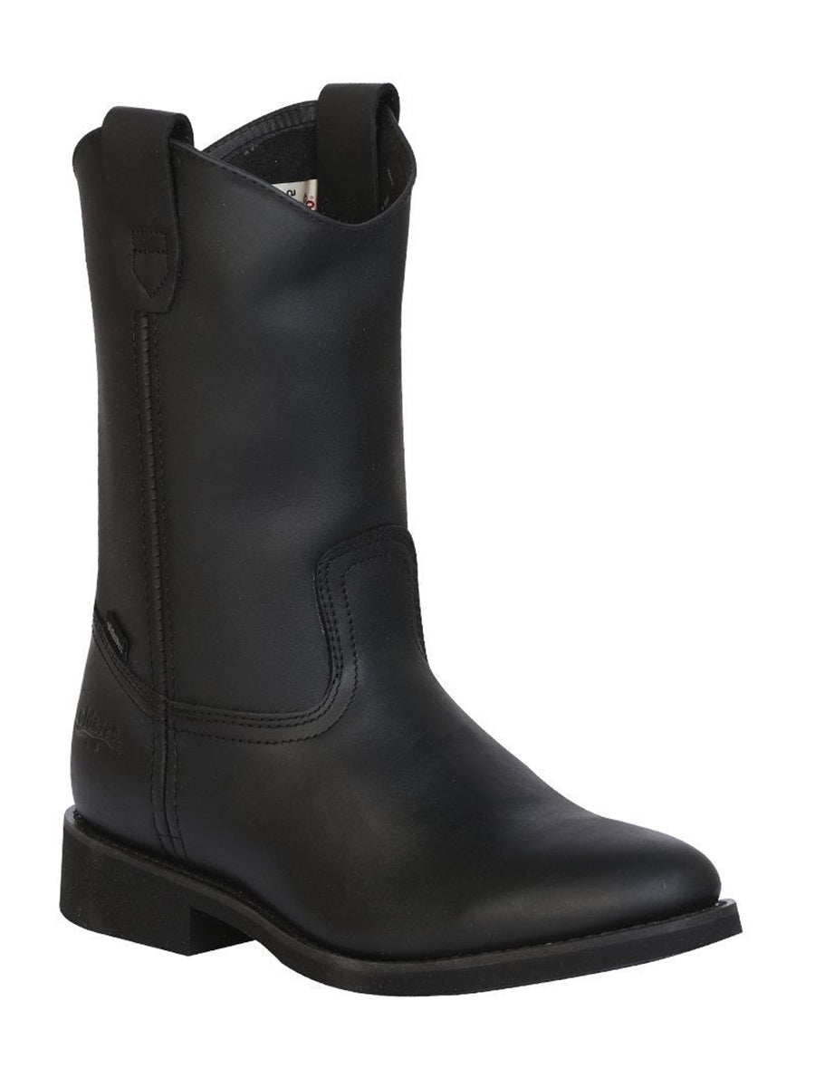 Establo Mens Work Boot Leather Grasso -  Black 311
