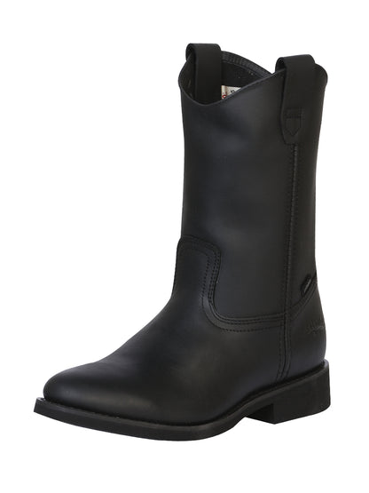 Establo Mens Work Boot Leather Grasso -  Black 311