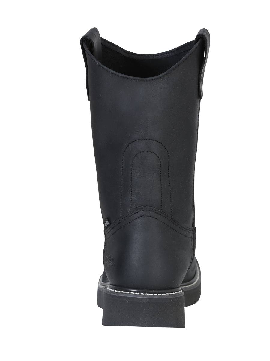 Establo Mens Work Boot Grasso Leather - Black 312