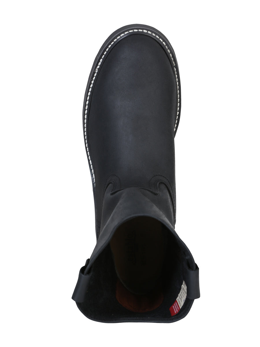 Establo Mens Work Boot Grasso Leather - Black 312