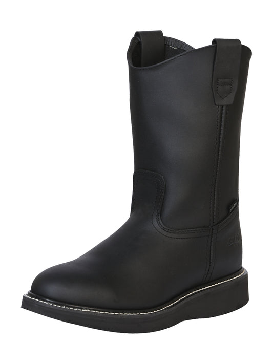 Establo Mens Work Boot Grasso Leather - Black 312
