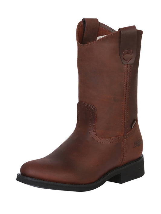 Establo Mens Work Boot Leather Grasso - Brown 315