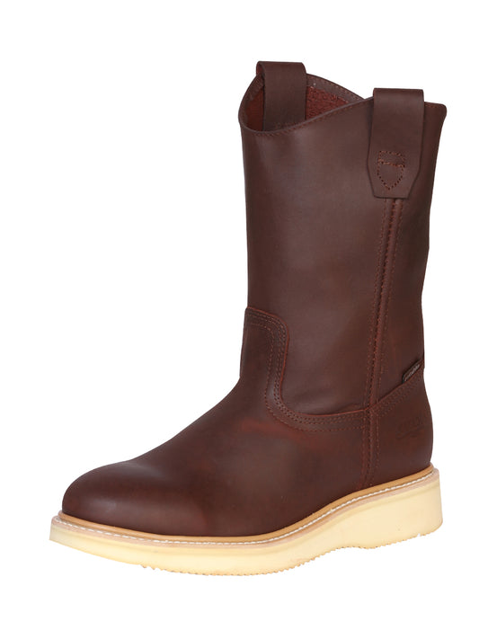 Establo Mens Wellington Work Boot Grasso Leather - Shedron 318