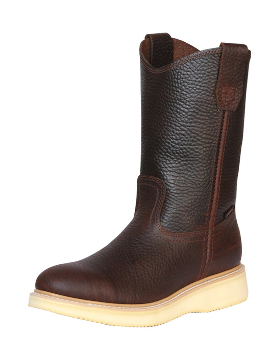 Establo Mens Wellington Work Boot Bull Fight Leather - 23369