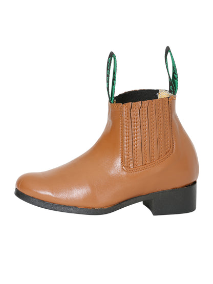 La Barca Kids Traditional Charro Ankle Boot (Honey)