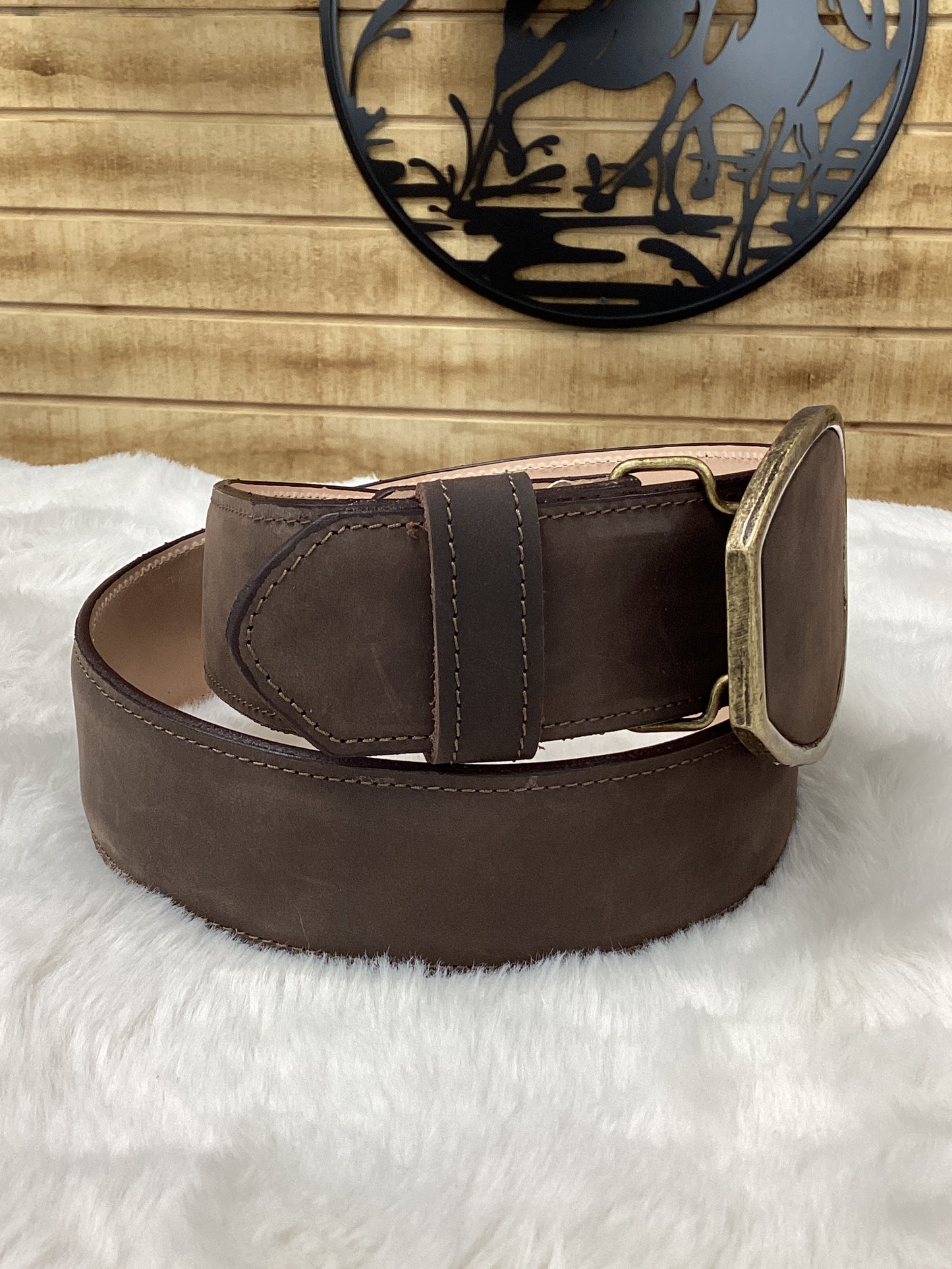 Denver Western Leather Belt - Brown