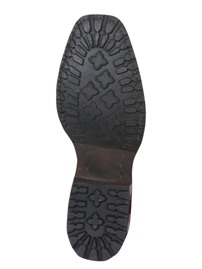 El General Mens Biker Boot - Crazy Dark Brown