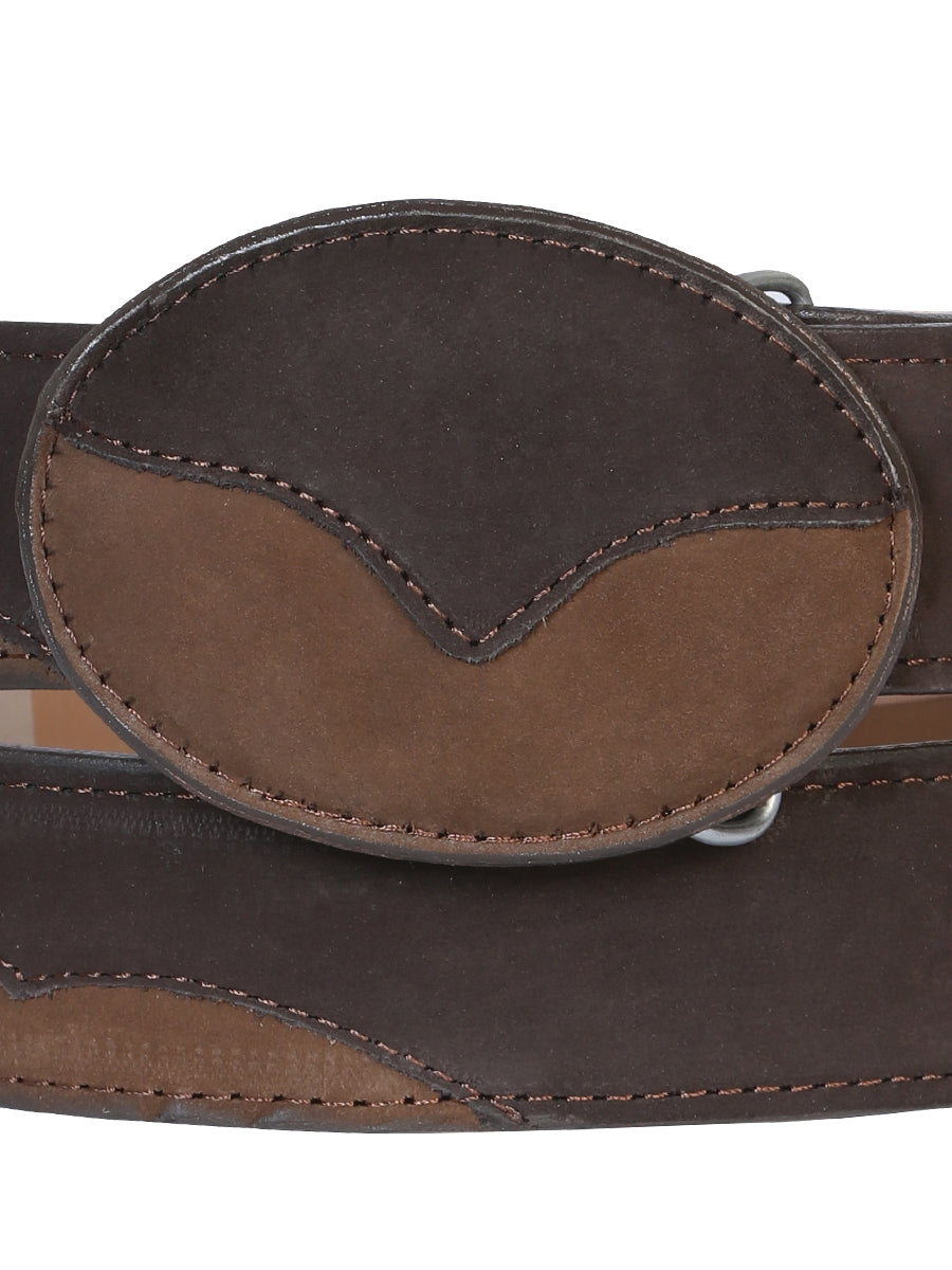 El General Leather Nobuck Belt - Choco 41108
