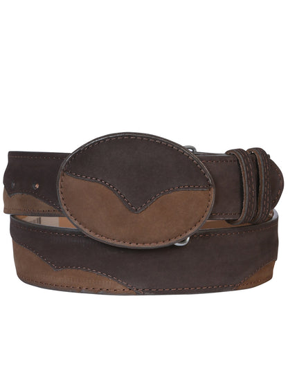 El General Leather Nobuck Belt - Choco 41108
