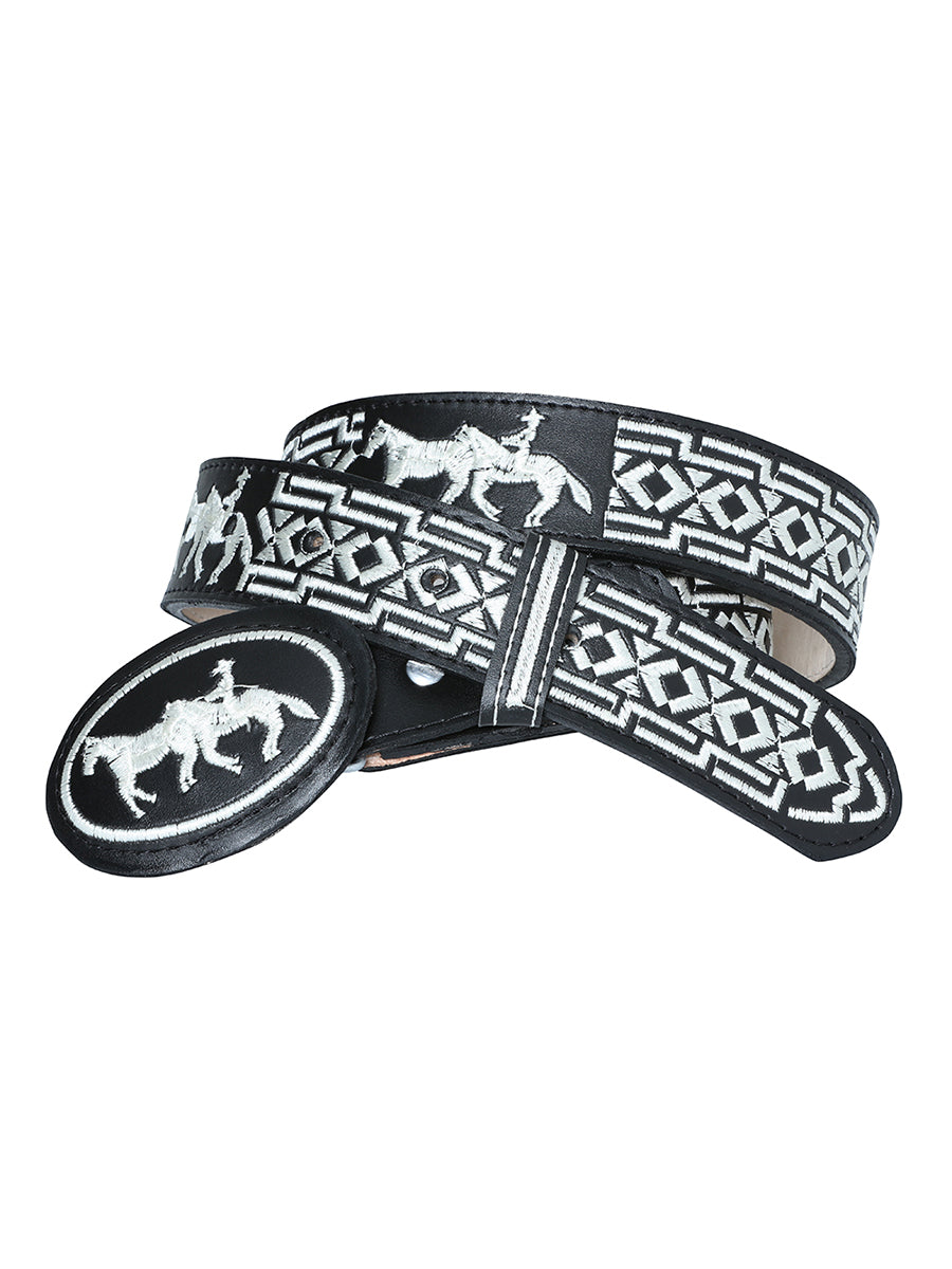 Senor de los Cielos Embroiderd Horse - Black 41690