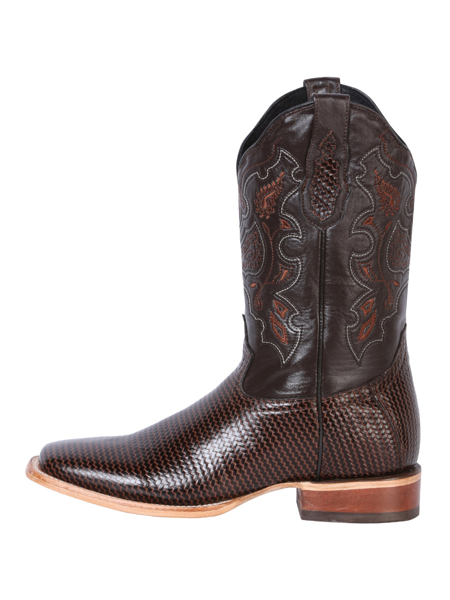 El General Mens Printed Rodeo Boot - Cigar 41791