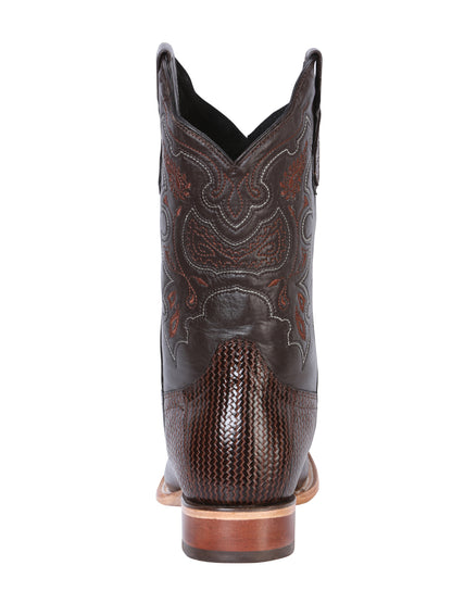El General Mens Printed Rodeo Boot - Cigar 41791