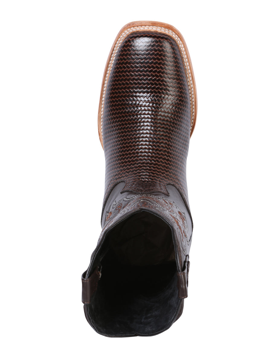 El General Mens Printed Rodeo Boot - Cigar 41791