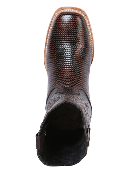 El General Mens Printed Rodeo Boot - Cigar 41791