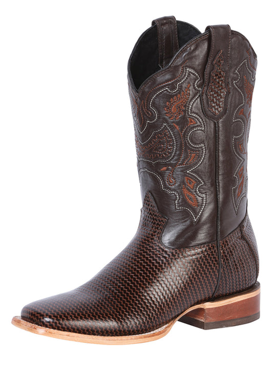 El General Mens Printed Rodeo Boot - Cigar 41791