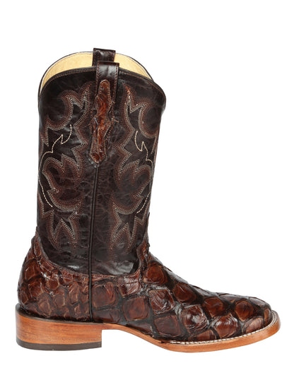 El General Mens Pirarucu Rodeo Boots - Brown