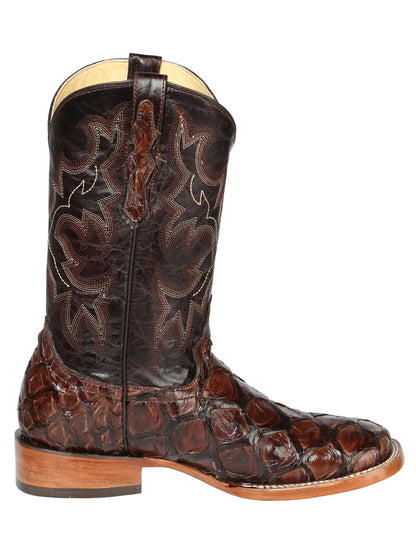 El General Mens Pirarucu Rodeo Boots - Brown