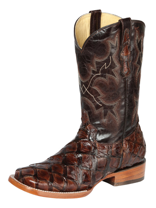 El General Mens Pirarucu Rodeo Boots - Brown