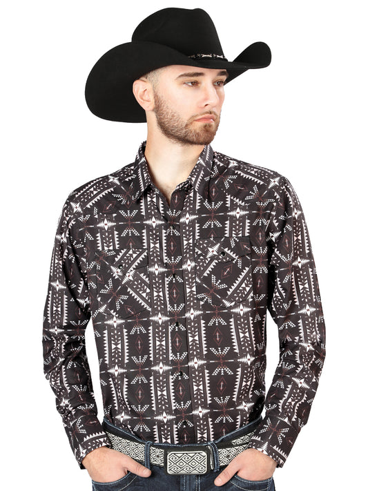Black Casual Long Sleeve Shirt 44220
