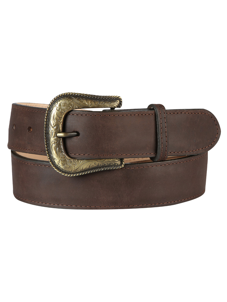 El General Womens Leather Belt - Crazy Brown 44639
