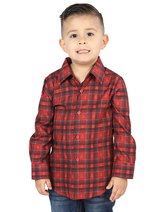 El General Kids Casual Long-Sleeve Shirt - Red