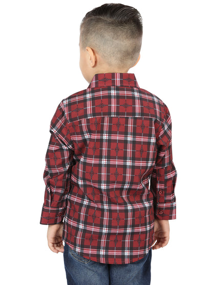 El General Kids Casual Long-Sleeve Shirt - Red
