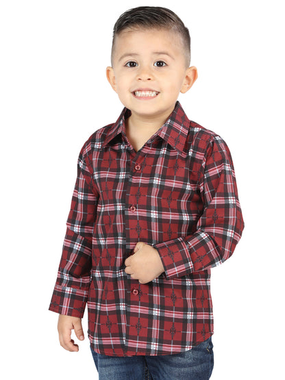 El General Kids Casual Long-Sleeve Shirt - Red