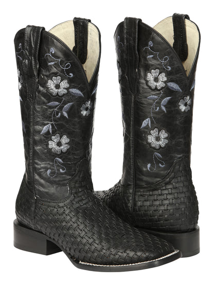 El General Womens Rodeo Petatillo Boots - Black 44856
