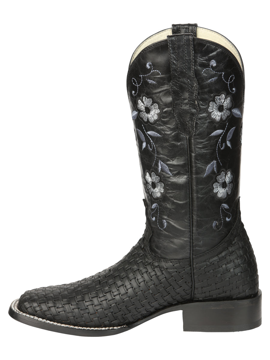 El General Womens Rodeo Petatillo Boots - Black 44856