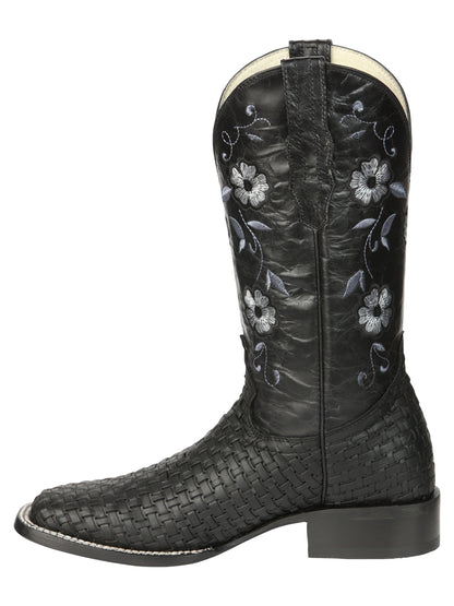 El General Womens Rodeo Petatillo Boots - Black 44856