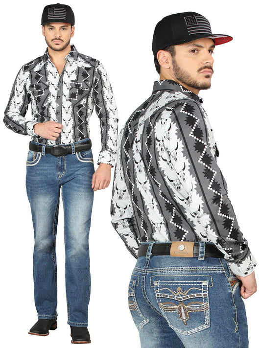 Centenario Mens Bootcut Denim Jeans - Medium Blue