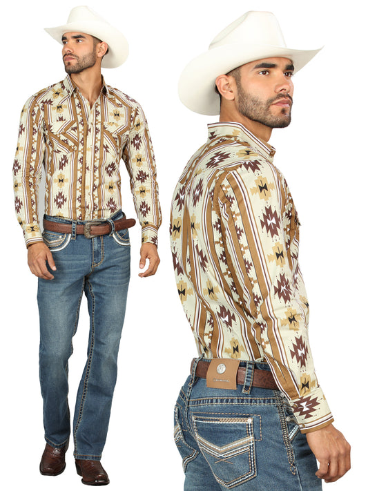 Centenario Mens Bootcut Denim Jeans with Embroidered Details- Blue