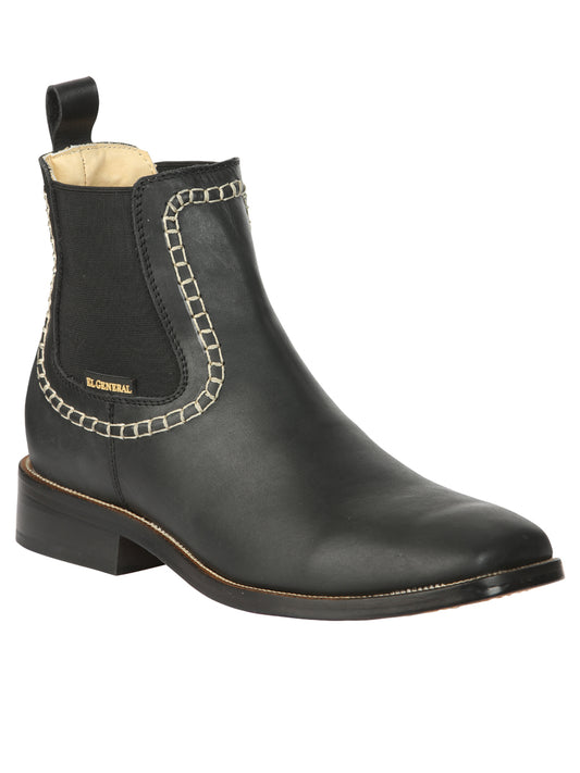 El General Mens Classic Ankle Boots - Black
