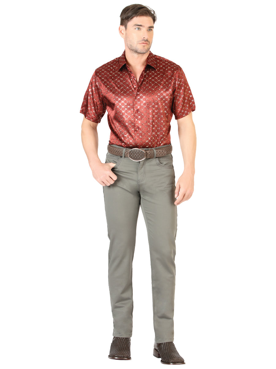 Centenario Mens Slim Fit Denim Pants - Grey 45541