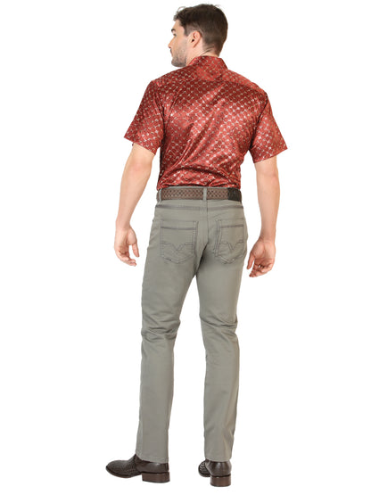 Centenario Mens Slim Fit Denim Pants - Grey 45541