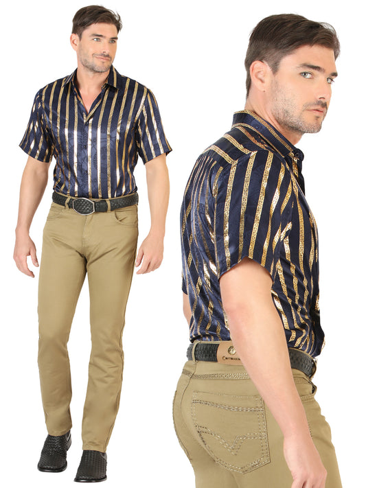 Centenario Mens Slim Fit Denim Pants - Khaki 45542