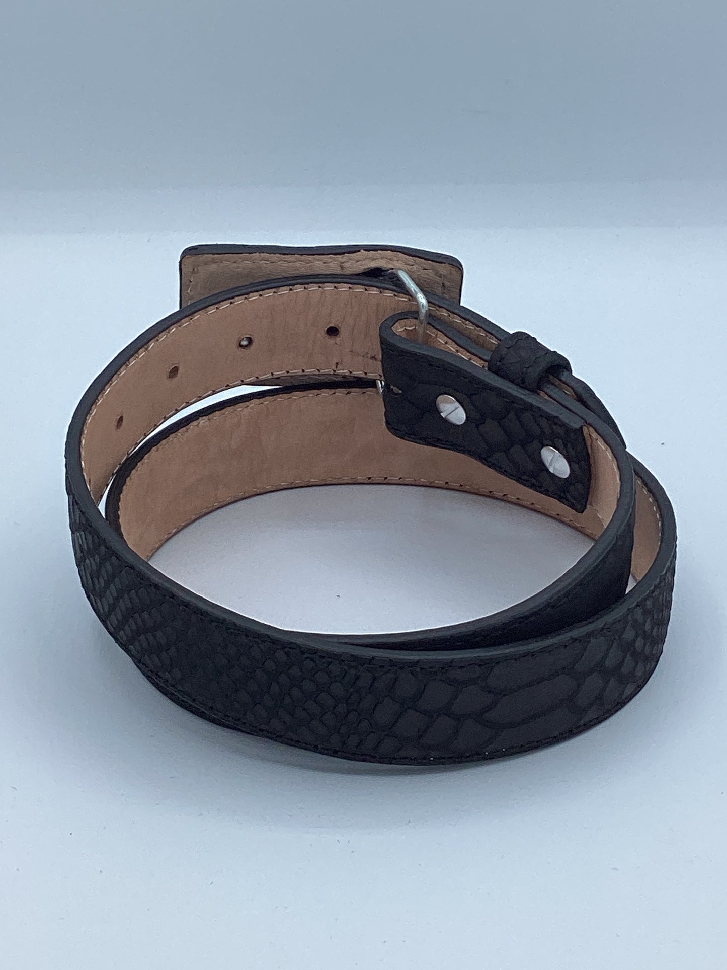 Python Print Leather Belt for Kids