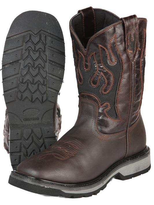 El General Rodeo Work Boot - Crazy Dark Brown 51275