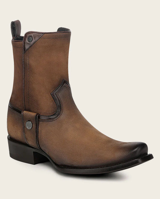 Cuadra Mens Urban Bovine Ankle with Vintage Finish - Honey