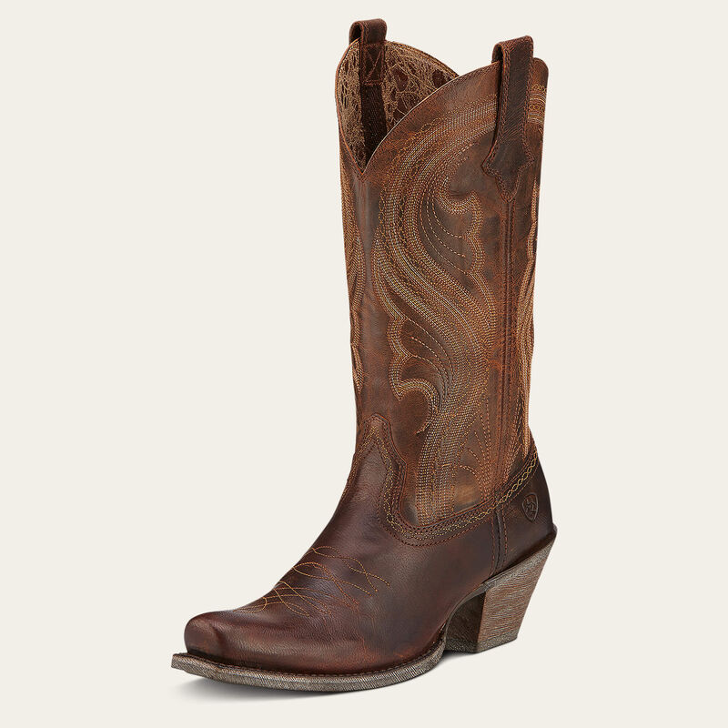 Ariat Womens Lively Western Cowboy Boot - Sassy Brown