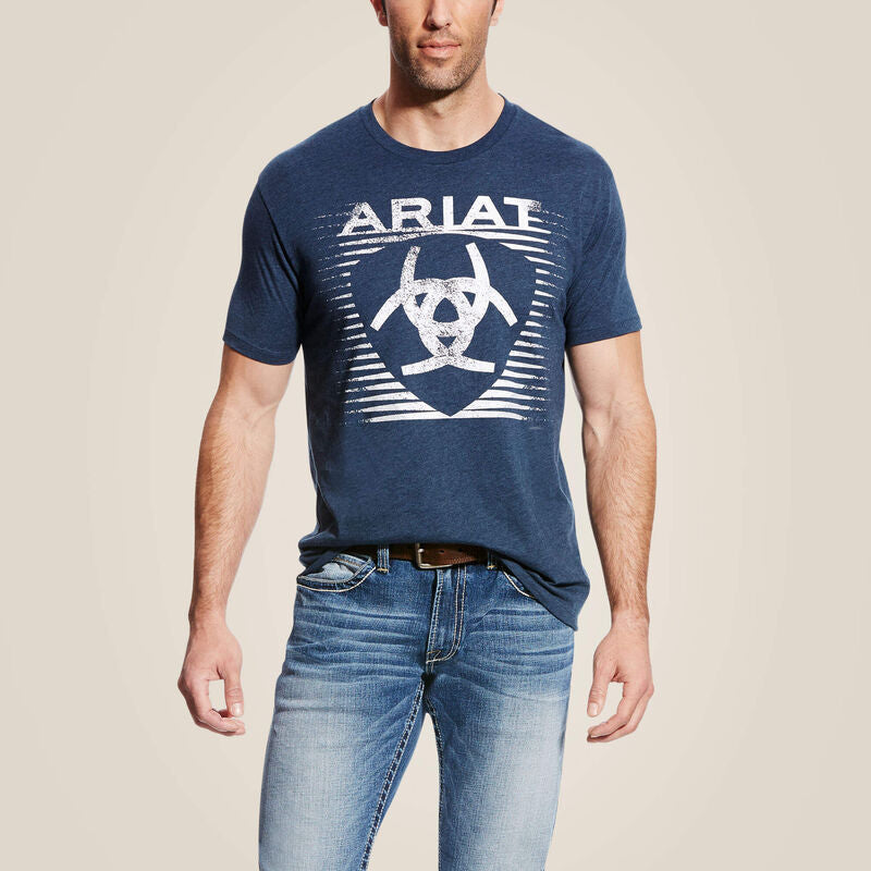 Ariat Mens Shade Tee T-Shirt - Navy heather